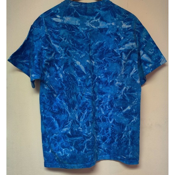 Wizard Of Oz Shirt Mens Large Blue Tie dye Theres No Place Like Curves Movie - Picture 6 of 10